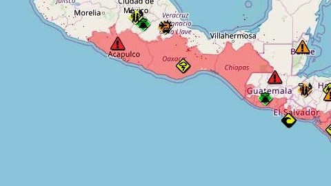 Alerta en la costa del Pacífico y el Caribe