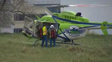Los heridos fueron trasladados en helicóptero a hospitales.
