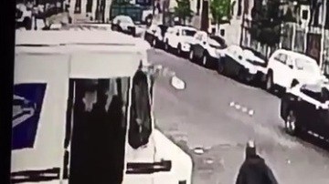 McClean justo antes de ser golpeado