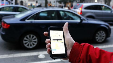 Uber taxis