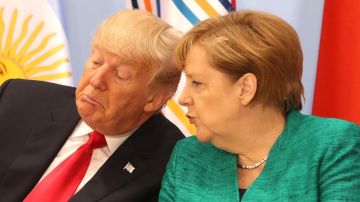 Angela Merkel y Donald Trump en el G20 en 2017.