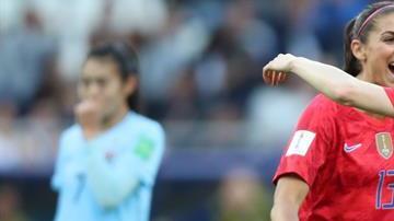 Alex Morgan colaboró con cinco anotaciones en la goleada 13-0 de Estados Unidos sobre Tailandia