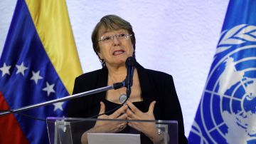 Michelle Bachelet en Caracas.