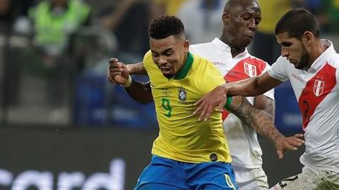 Brasil derrotó 5-0 a Perú en la última jornada de la fase de grupos de la Copa América