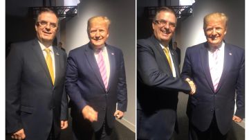 El canciller mexicano, Marcelo Ebrard, se reunió con el presidente Donald Trump.