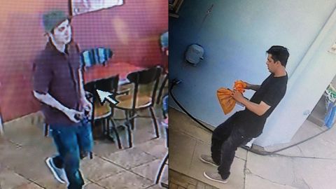 Fotos publicadas por el LASD del sospechoso descrito como un hombre blanco de unos 20 a 30 años de edad.