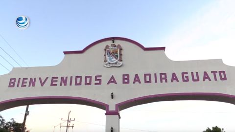 La entrada a Badiraguato, tierra de origen de "El Chapo".