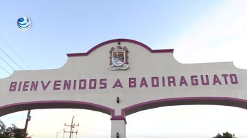 La entrada a Badiraguato, tierra de origen de "El Chapo".