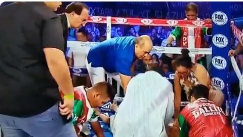 Felipe Orucuta tuvo que ser reanimado por un paramédico en pleno ring