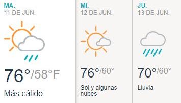 Clima NYC 6-11-2019