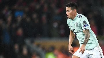 James Rodríguez permaneció dos años en el Bayern Munich, al que llegó cedido por el Real Madrid