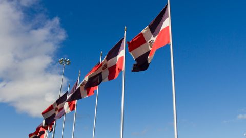 Bandera dominicana.