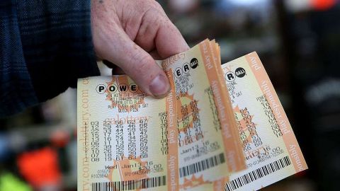 Boletos de la lotería Powerball.