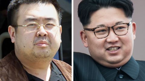 Kim Jong-nam (izq), hermano de Kim Jong Ill.