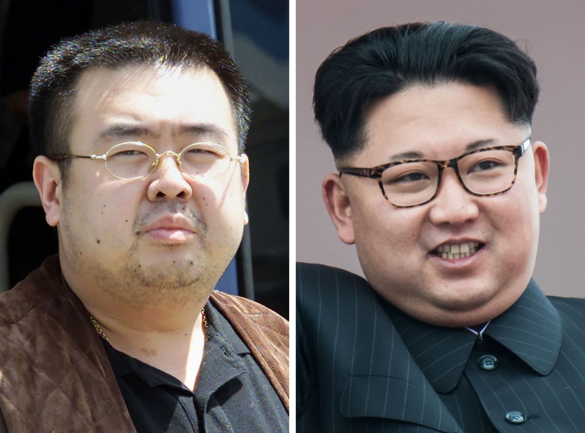 Kim Jong-nam (izq), hermano de Kim Jong Ill. 