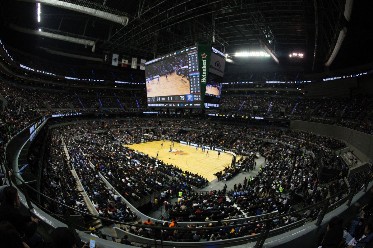 Arena Ciudad de México en los NBA Mexico City Games 2017.