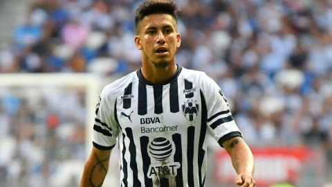 El jugador argentino del Monterrey Maximiliano Meza.