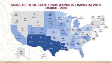 Arizona es el estado con más intensa relación comercial con México.