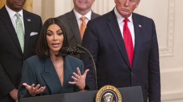 Kim Kardashian y Donald Trump