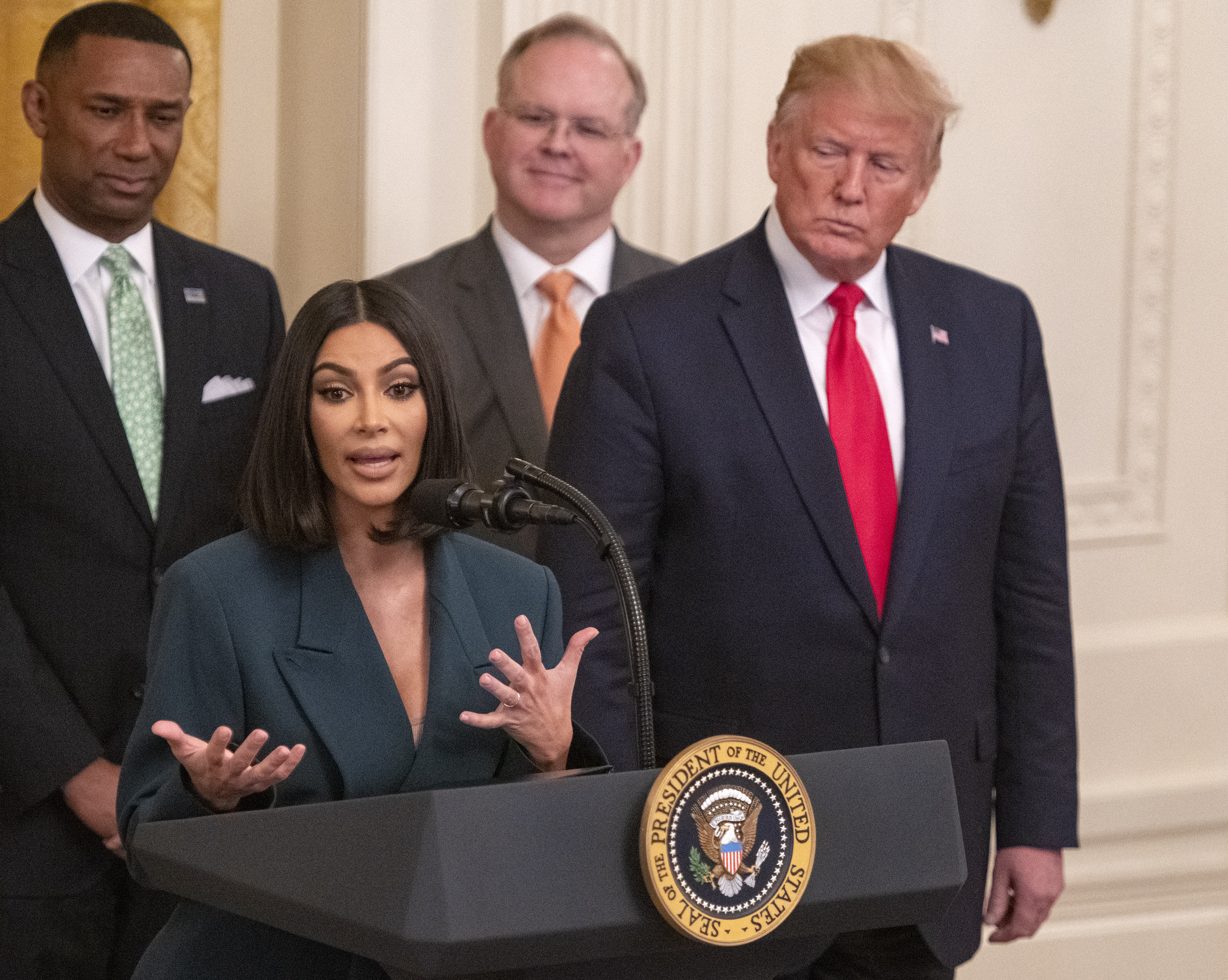 Kim Kardashian y Donald Trump/The Grosby Group