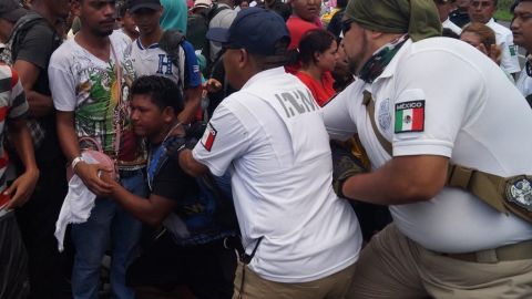 Migrantes en Chiapas.