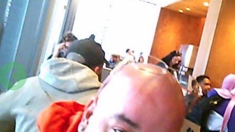 Morales (49) captado por una cámara de seguridad