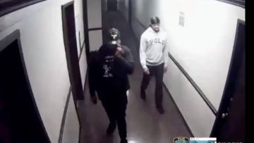 Los sospechosos en un video de seguridad