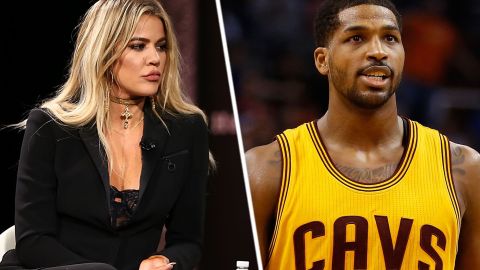 Khloé Kardashian y Tristan Thompson.