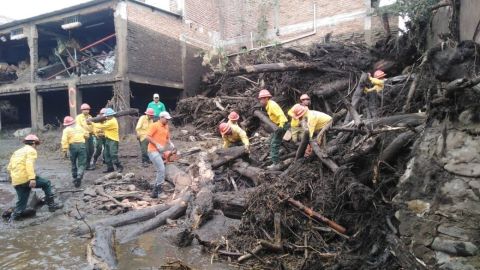 El río Salsipuedes inundó comunidades y arrasó cultivos en Jalisco.