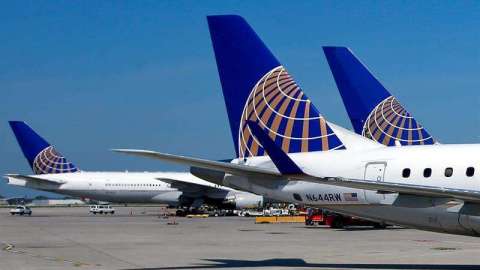 El avión de United tuvo que aterrizar de emergencia.