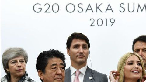 Ivanka Trump se sentó entre los líderes de los países del G20.