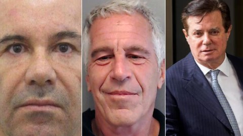 Joaquín "El Chapo" Guzmán Loera, Jeffrey Epstein y Paul Manafort.