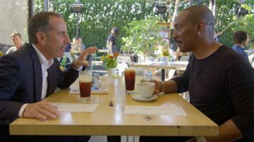 Comedians in cars getting coffee