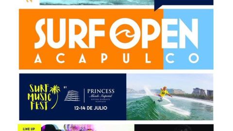 El Abierto Mexicano de Surf se llevará a cabo del 12 al 14 julio en Acapulco.