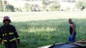 Así quedó el auto accidentado.