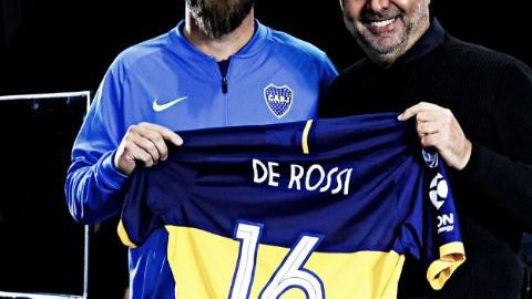 De Rossi ya fue presentado con Boca en La Bombonera con la afición Xeneize.