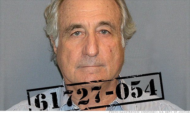 Bernie Madoff al ser sentenciado en 2009