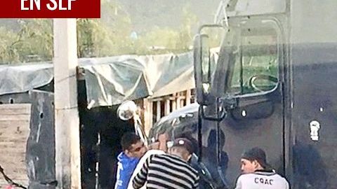 La venta ilegal de combiustible a la vista de todos.