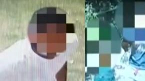 Todo quedó grabado por cámaras de seguridad