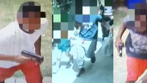 Todo quedó grabado por cámaras de seguridad
