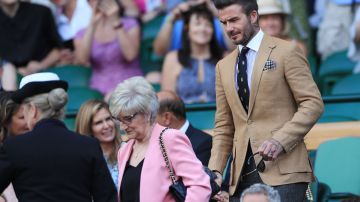 David Beckham es un gran fanático del tenis y siempre asiste a Wimbledon.