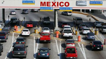 Cruce de frontera entre EEUU y México.