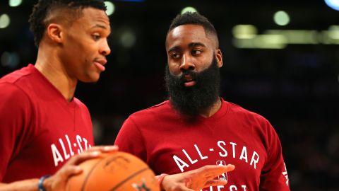 James Harden y Russell Westbrook se reencontrarán en el equipo de Houston la próxima temporada.