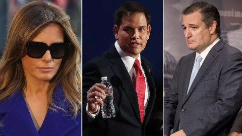 Melania Trump, Marco Rubio, Ted Cruz.