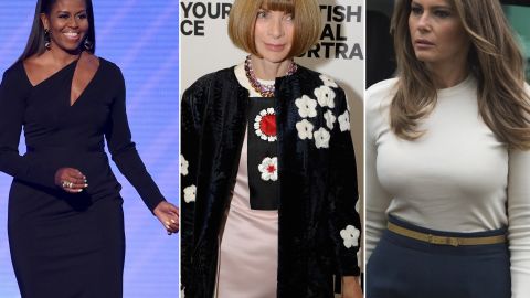 Michelle Obama, Anna Wintour y Melania Trump.