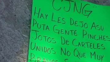 Los restos con narcomensajes fueron hallados en Silao y Acámbaro, en Guanajuato.