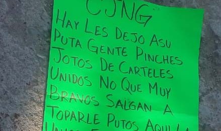 Los restos con narcomensajes fueron hallados en Silao y Acámbaro, en Guanajuato.