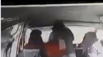 Robo en transporte público en México.