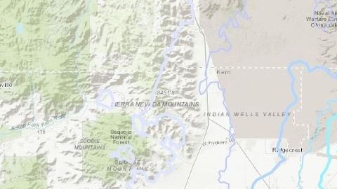 Temblor en Ridgecrest el 23 de julio de 2019.