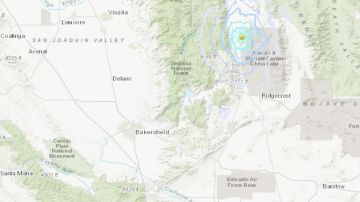 El temblor se registró a 14 kilómetros de Coso Junction.